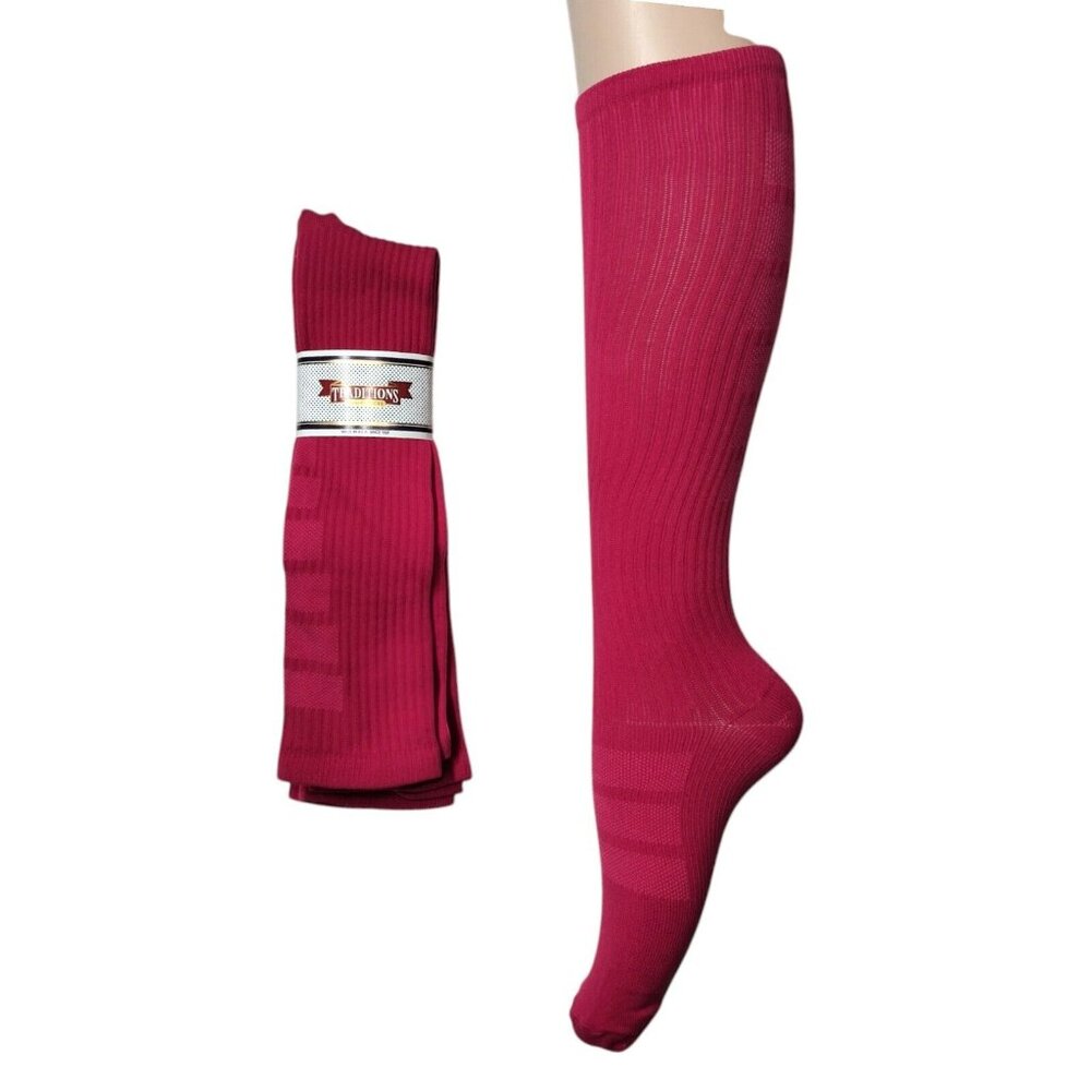 2 Pair Compression Socks Women's Med Varicose Veins Anti-Fatigue Flight Travel